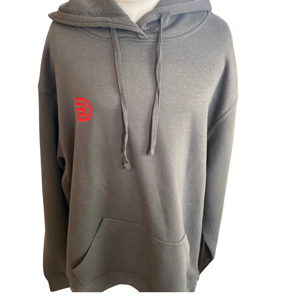 Steel Grey Retro Circle Hoodie