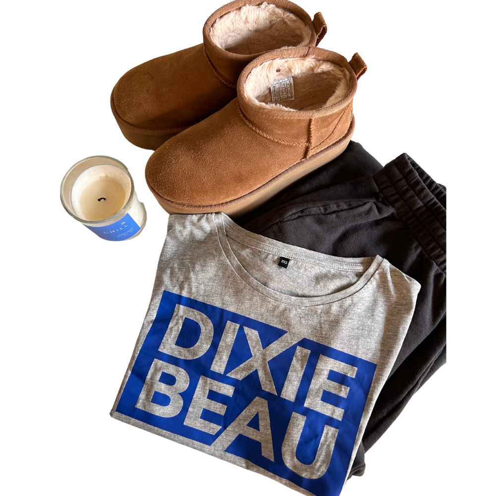 Dixie Beau Grey Cropped T-Shirt