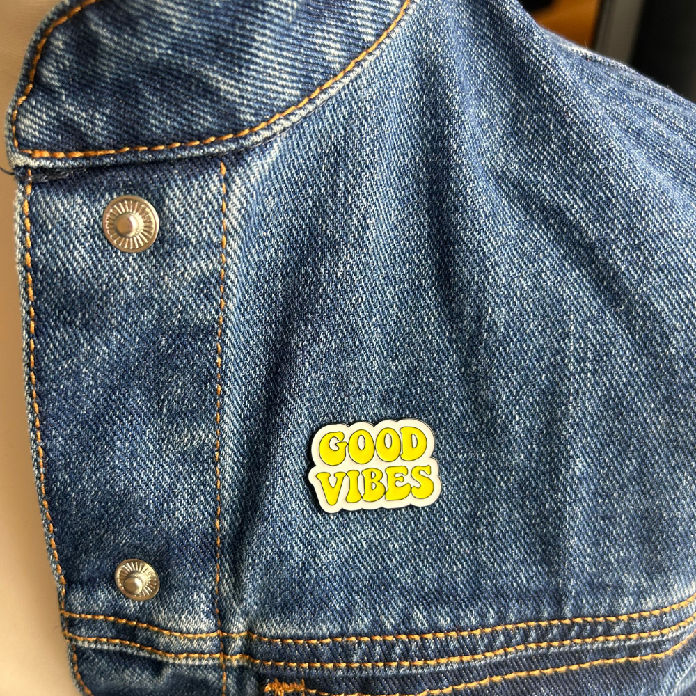 Good Vibes Enamel Pin Badge