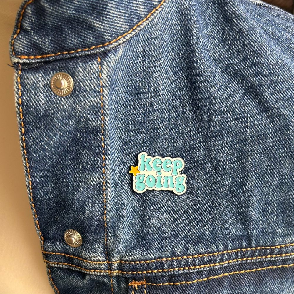 Keep Going Enamel Pin Badge