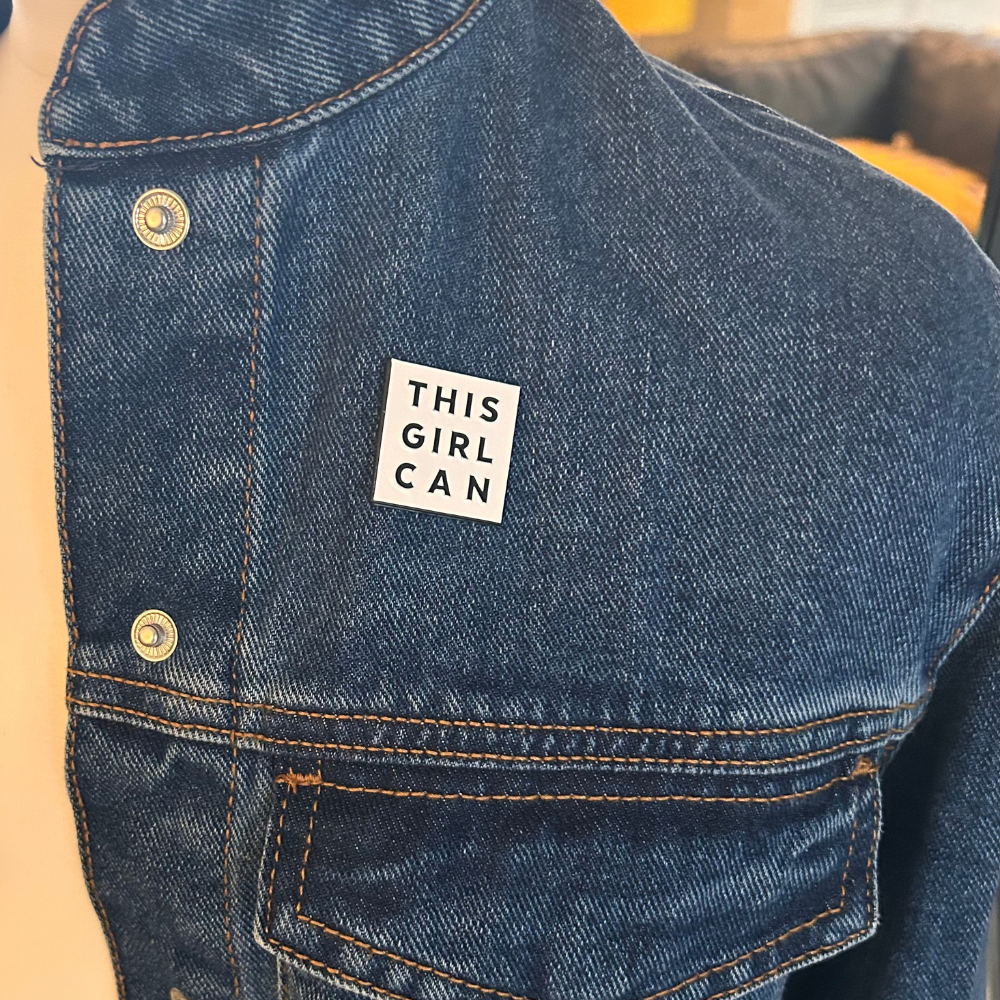 This Girl Can Enamel Pin Badge