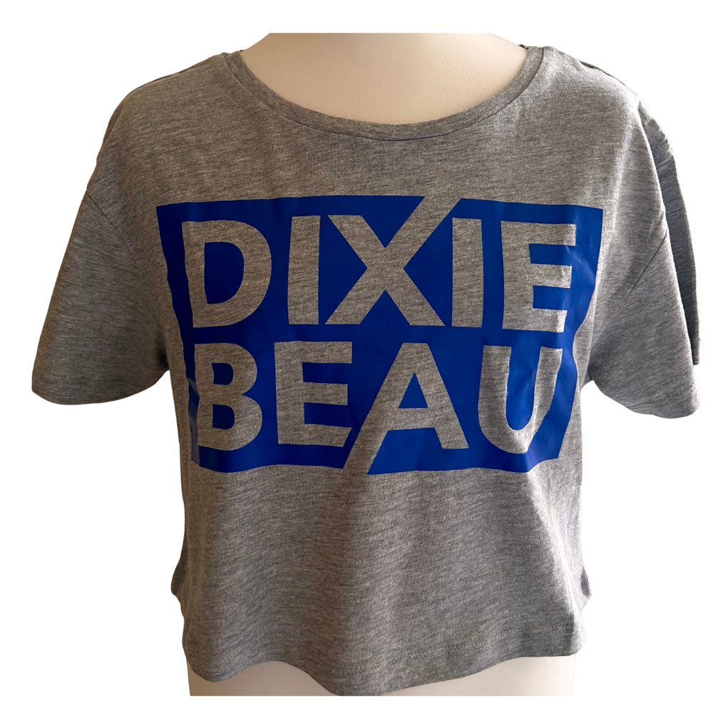 Dixie Beau Grey Cropped T-Shirt