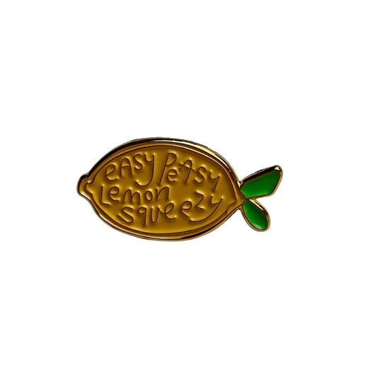 Easy Peasy Lemon Squeezy Enamel Pin Badge