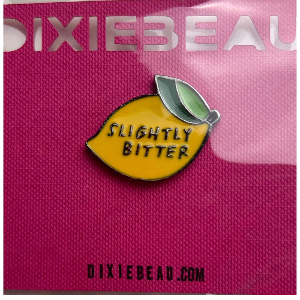 Slightly Bitter Enamel Pin Badge