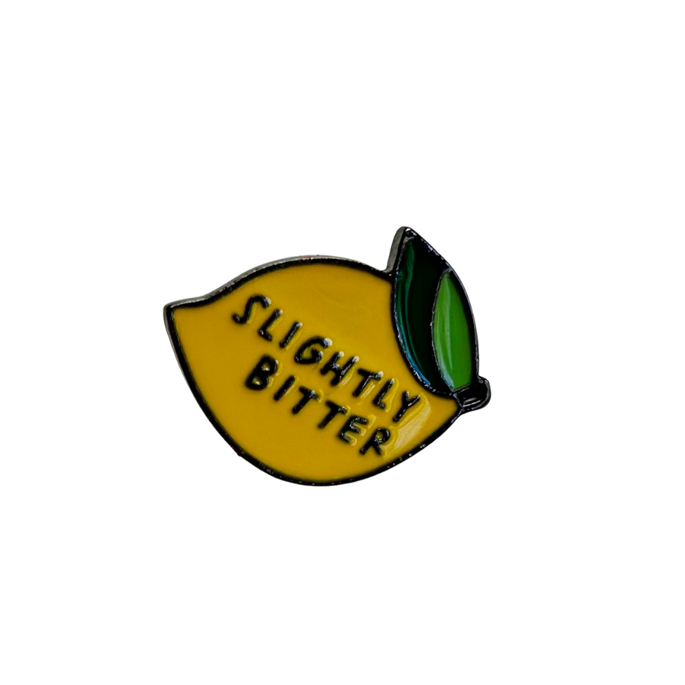 Slightly Bitter Enamel Pin Badge