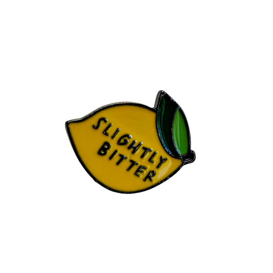 Slightly Bitter Enamel Pin Badge