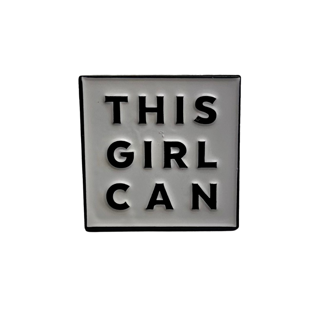 This Girl Can Enamel Pin Badge